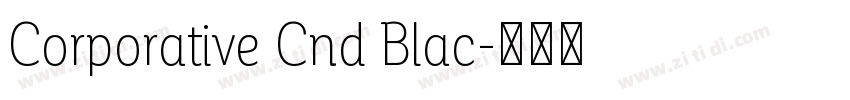 Corporative Cnd Blac字体转换